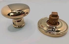 New Baldwin HD.ROU.TRR.003 Polished Brass Half-dummy Knob With Traditional Round Open. Price: $36.00.