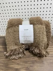 50"X60" Tonal Woven Boucle Throw Blanket Tan - Threshold Designed With Studio New. Price: $23.00.