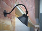 Cedar Hill 10 In. 42W 4000 Lumens Led Black Angle Shade Gooseneck Barn Light Open. Price: $47.45.