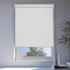 Cordless Light Filtering Window Roller Shade Natural Weave Woven White 45 In. Open. Price: $10.99.