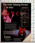Vintage Carvin Bass Guitar Amp Ad Missing Persons Dale Bozzio Patrick O'hearn Used. Price: $17.10.