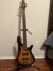 Ibanez SR405EQM Electric Bass Guitar Quilted Maple, 5-STRING, Dragon Eye Burst Used. Price: $475.00.