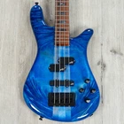 Spector Usa NS-2 Bass, Buckeye Burl Over Reclaimed Redwood, Blue Stain New. Price: $7238.99.