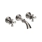 Newport Brass 3-2441/15 Wall-mount Cross Handle Lav Faucet Trim Set, Pol. Nickel Open. Price: $222.49.