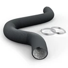 Ipower Flexible 3 Inch 8 Feet Aluminum Ducting 4 Layer Protection Dryer Vent Hos New. Price: $16.39.