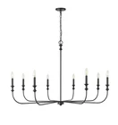 Millennium Lighting 29608 Savanne 48"W Taper Candle Style - Black New. Price: $429.90.