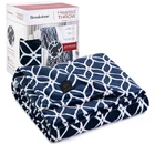 Brookstone Heated Throw Blue Trellis 4-HEAT Settings Built-in Remote 50"X60" New. Price: $27.99.