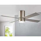 Hampton Bay Scenic 52 Integrated Led Indoor Brushed Nickel Hugger Ceiling Fan New. Price: $75.95.