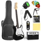 Strich Electric Guitar Beginner Kit 39" Full Size SST-S20 Black New. Price: $179.99.