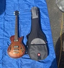Ibanez Artcore AGB200 4-STRING Hollow Body Electric Bass Brown W/ Gig Bag Open. Price: $425.00.