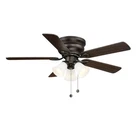 Hampton Bay Clarkston Ii 44 In. Led Indoor Bronze Ceiling Fan - Ships Free Open. Price: $61.95.