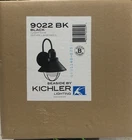 Kichler 9022 Bk Black Seaside Single Light 12"H Outdoor Wall Sconce New. Price: $49.95.