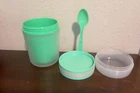 Goodful Double Wall Insulated Yogurt Container With Spoon Open. Price: $12.08.