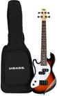 Kala Solidbody U-bass Left-handed Electric Guitar Tobacco Sunburst New. Price: $369.00.