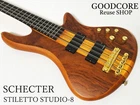 Schecter Stiletto STUDIO-8 8-STRING Through-neck Electric Bass NO.MG204 Used. Price: $1559.04.