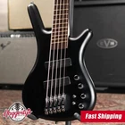 Warwick Rockbass Corvette Multi-scale 5-STRING Solid Black Satin With Gig Bag New. Price: $1585.00.