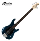 Electric Bass Guitar Sterling By Music Man SB14-BLP-R1 Indonesia & Bag Open. Price: $1879.00.