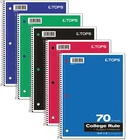 Oxford Spiral Notebook, 1-SUBJECT, College Ruled Paper, 70 Sheets, Color May Var New. Price: $6.33.
