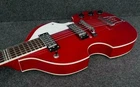 Hofner HI-459-PE-RD Ignition Series 6 String Violin Guitar Red B Stock Open. Price: $199.99.