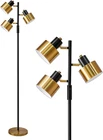 Modern 3-LIGHT Floor Lamp For Living Room Gold & Black Vintage Style New. Price: $116.99.
