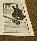 JBF13 Advert 8X5 The Guild B-301 Long Scale Bass Guitar Used. Price: $8.16.