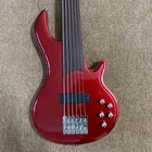 Metallic Red 6 String Fretless Electric Guitar Basswood Body Rosewood Finge New. Price: $299.70.
