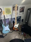Fender Player Jazz Bass, Maple, 3 Color Sunburst Used. Price: $599.00.
