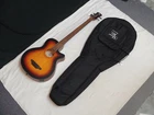 Luna Tribal 34" Long Scale 4-STRING Acoustic Electric Bass Guitar New W/ Gig Bag. Price: $469.99.