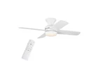 Hampton Bay Cardiff 42" Matte White Flush Mount Ceiling Fan Led Light W/ Remote New. Price: $59.90.