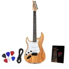 Lyxpro Cs Left Hand 39 Electric Guitar & Accessories, Natural New. Price: $109.99.