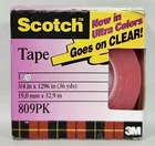 Vintage Scotch Ultra Colors Pink Tape Refill Roll (3/4" X 36YDS) 809PK 1995 3M New. Price: $10.00.