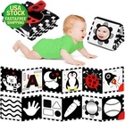High Contrast Baby Toys Tummy Time Black White Sensory Infant Book Montessori New. Price: $14.99.