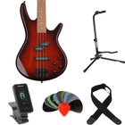 Ibanez Gio GSR200SMCNB Bass Guitar Essentials Bundle- Charcoal Brown Burst New. Price: $279.99.