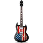 Electric Guitar 39 Inch Solid Body Maple Neck Us Flag Leo Jaymz Laurel Wood New. Price: $259.99.