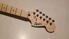 Open Box Fender Squier Sonic Maple Mustang Guitar Neck Skunk Stripe Loaded. Price: $68.95.