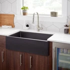 Signature Hardware 454480 Totten 33" Farmhouse Single Basin Granite Kitchen Sink Open. Price: $604.99.