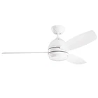 Kichler 330002WH Protruding Mount, White/silver Blades Ceiling Fan With 55 Wat Open. Price: $120.53.