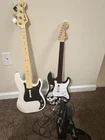 Rock Band Fender Guitar Bundle Precision Bass 91906 & Stratocaster Xbox 360 Used. Price: $150.00.
