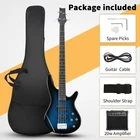 Ktaxon Full Size Gib 4 String Electric Bass Guitar 20W Amp New. Price: $98.79.