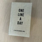 Chronicle Books One Line Day: Five-year Memory Hardcover Journal New. Price: $16.00.