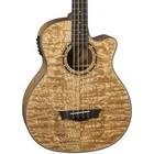 Dean Guitars Exotica Quilt Ash 4 String Acoustic Electric Bass - Gloss Natural New. Price: $419.00.