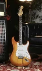 94 Fender Strat STR-93LS Lace Sensors Japan Light Amber Burst Used. Price: $1399.00.
