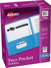 Avery 47986 Two-pocket Folder, 20-SHEET Capacity, Letter Size, Lt. Blue, 25/BX New. Price: $17.48.