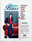 Jefferson Starship Pete Sears Peavey Dyna-bass Guitar 1986 Print Ad Poster Pinup. Price: $7.99.