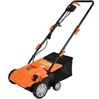 Costway 13IN. 12A Electric Lawn Scarifier W/40L Collection Bag - Orange New. Price: $179.99.