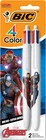 Bic 4 Color Retractable Ballpoint Pen With Marvel's Avengers Characters, Wide New. Price: $10.46.
