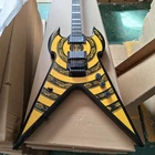 Wylde Audio Warhammer Yellow Bullseye Electric Guitar Floyd Rose Tremolo Shipus Used. Price: $309.00.