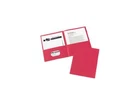 Avery 47989 Two-pocket Embossed Paper Portfolio, 30-SHEET Capacity, Red, 25/BOX New. Price: $24.49.
