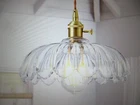 Morauroral Modern 1-LIGHT Clear Mid-century Plug-in Hanging Pendant Open. Price: $39.95.