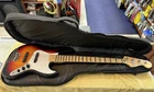 Fender Squier Affinity Series Jazz Bass, 3-COLOR Sunburst, Maple Fingerboard Used. Price: $282.00.